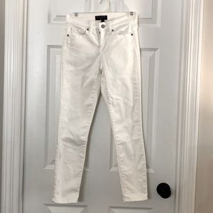 White Skinny Jeans Banana Republic 00 Petite Women’s